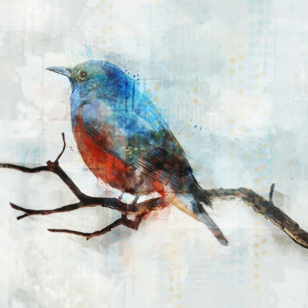Little Blue Bird II  art print by Ken Roko for $57.95 CAD