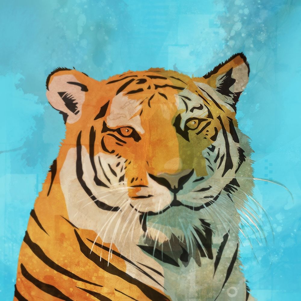 Indifferent Tiger  art print by Ken Roko for $57.95 CAD