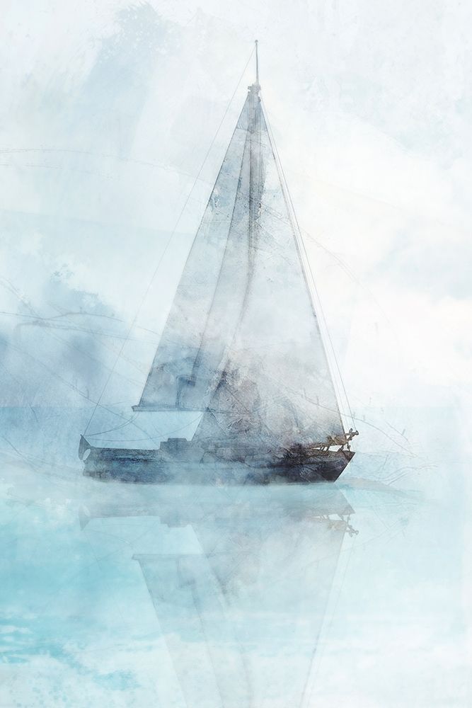 Sailing Boat I  art print by Ken Roko for $57.95 CAD