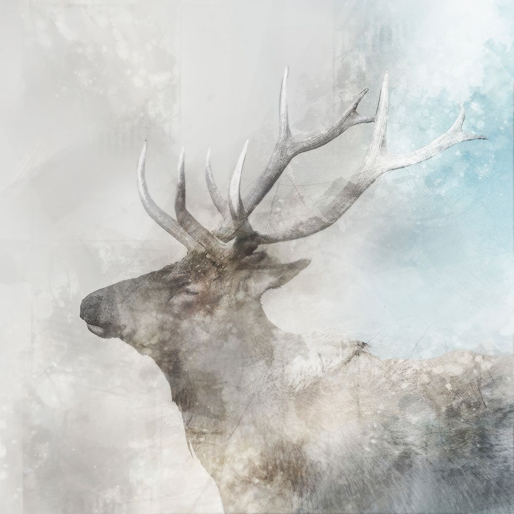 Stag Gaze I art print by Ken Roko for $57.95 CAD