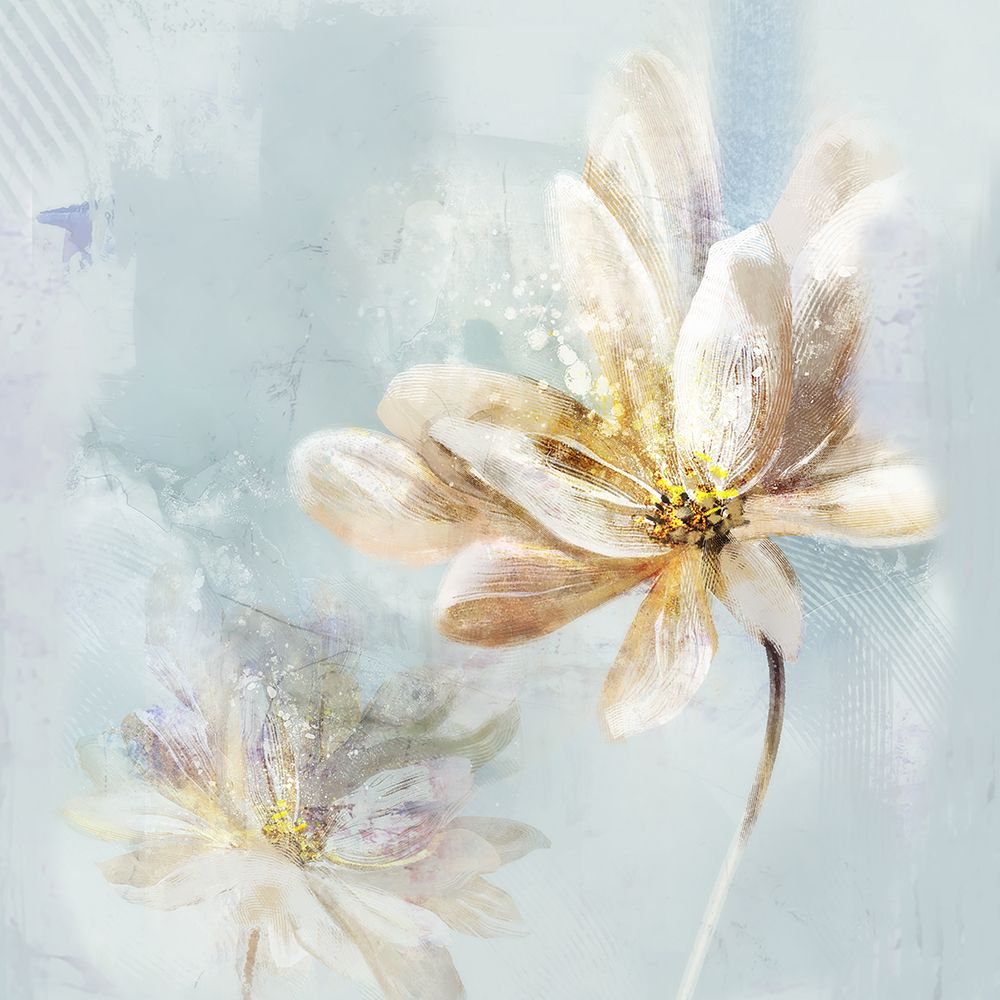 Golden Flower Bliss  I art print by Ken Roko for $57.95 CAD