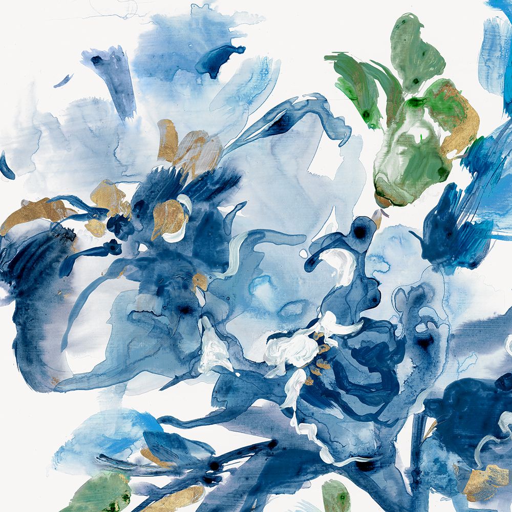 Cerulean Floral art print by Lera for $57.95 CAD