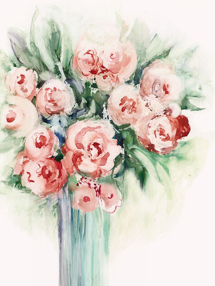 Roses in a Vase I  art print by Lera for $57.95 CAD