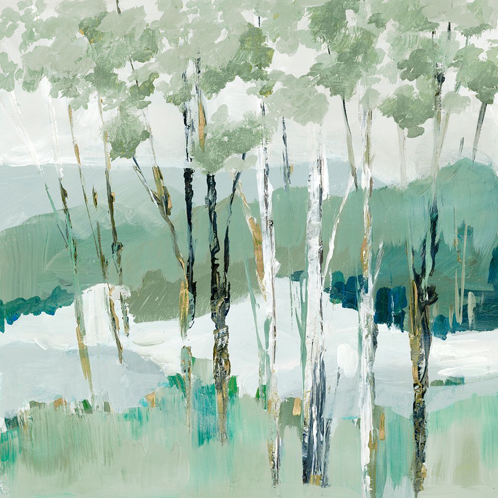 Quiet Birch Forest I  art print by Lera for $57.95 CAD