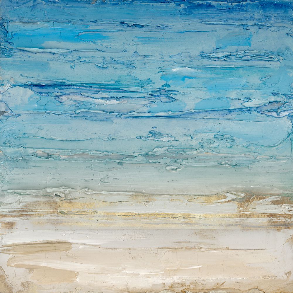 Blue Coastal Landscape II art print by Lera for $57.95 CAD