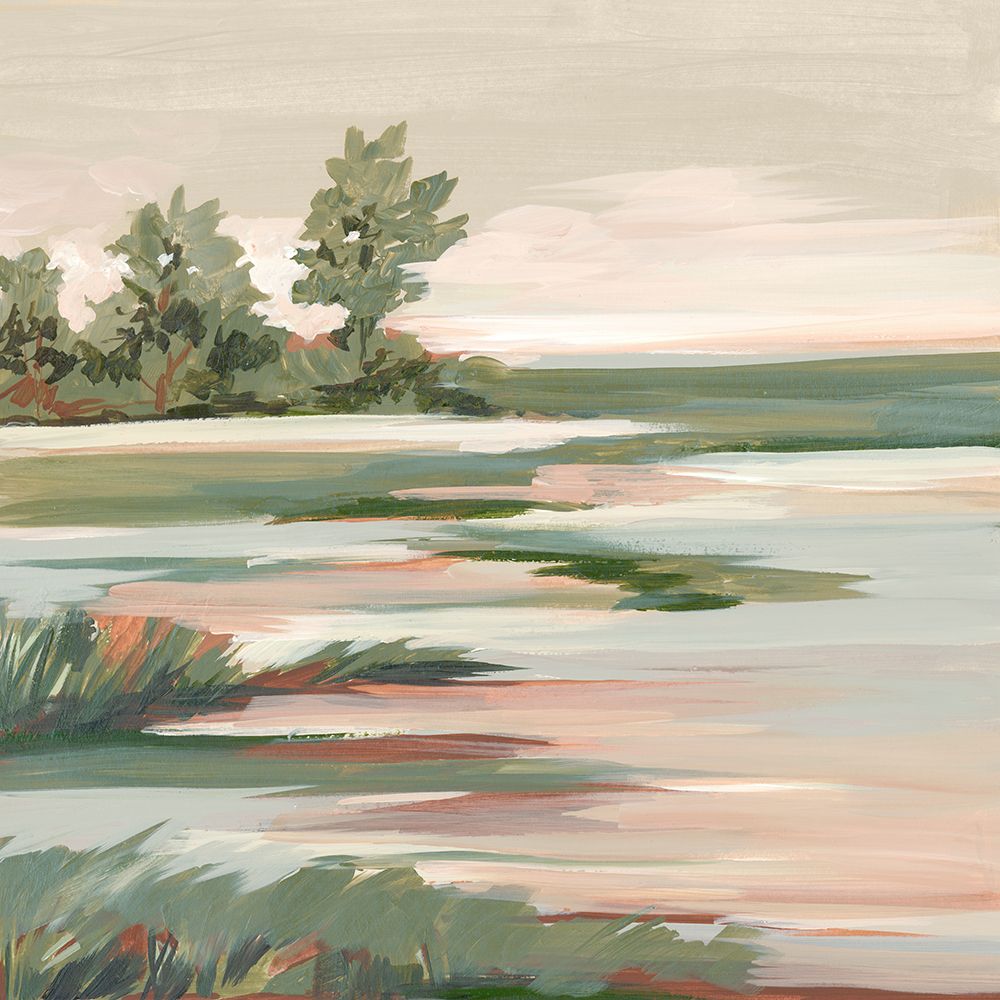 Quiet Marsh Under Soft Skies II art print by Lera for $57.95 CAD