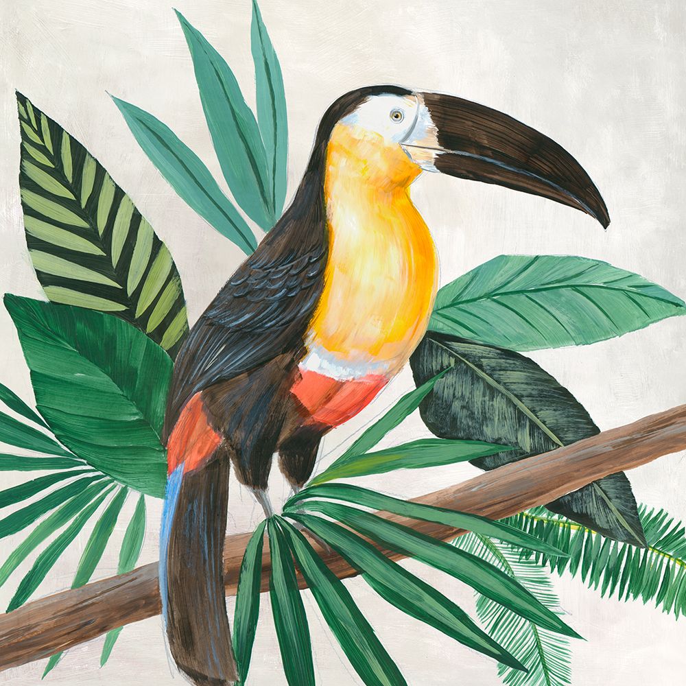 Tropical Birds I art print by Lily K for $57.95 CAD