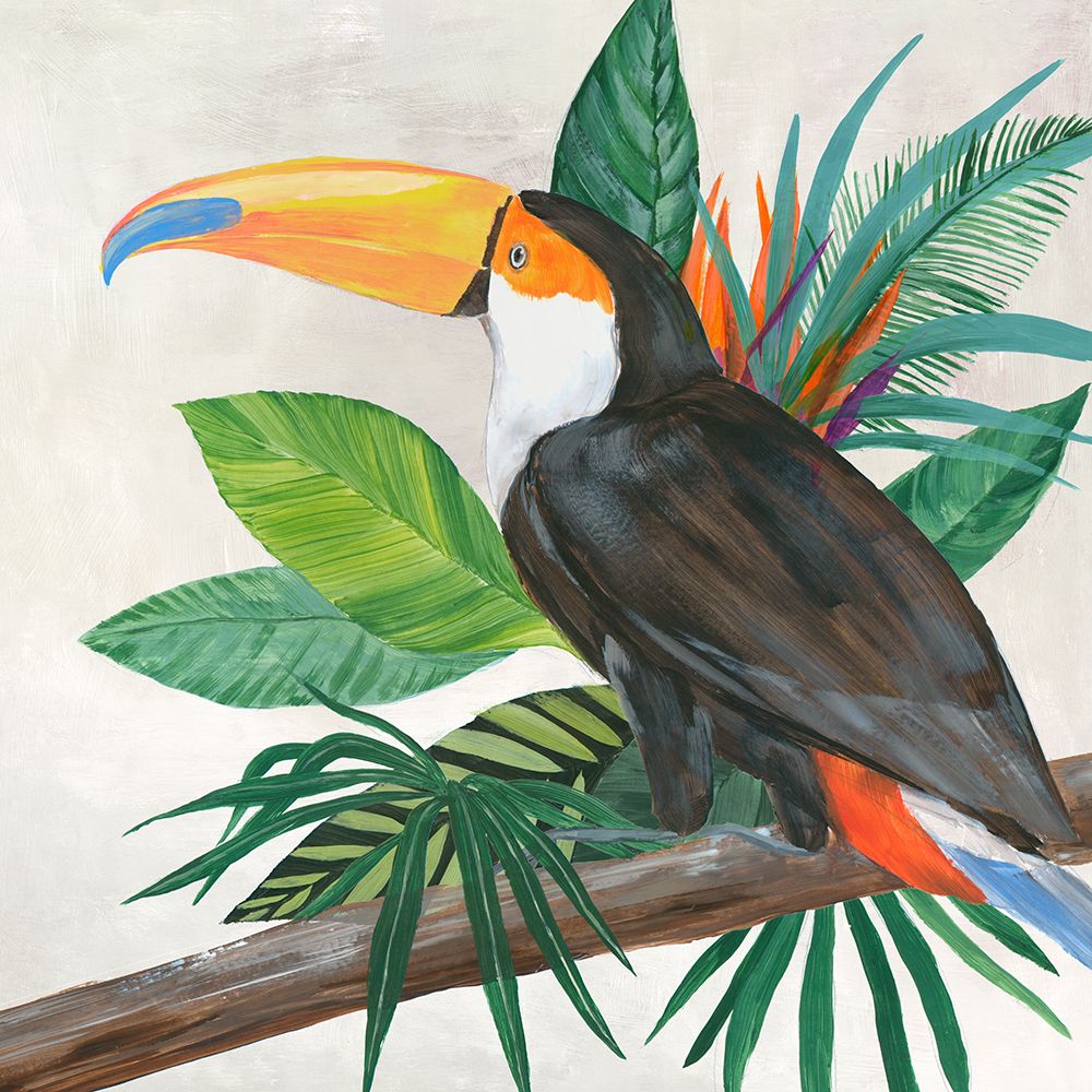 Tropical Birds II art print by Lily K for $57.95 CAD