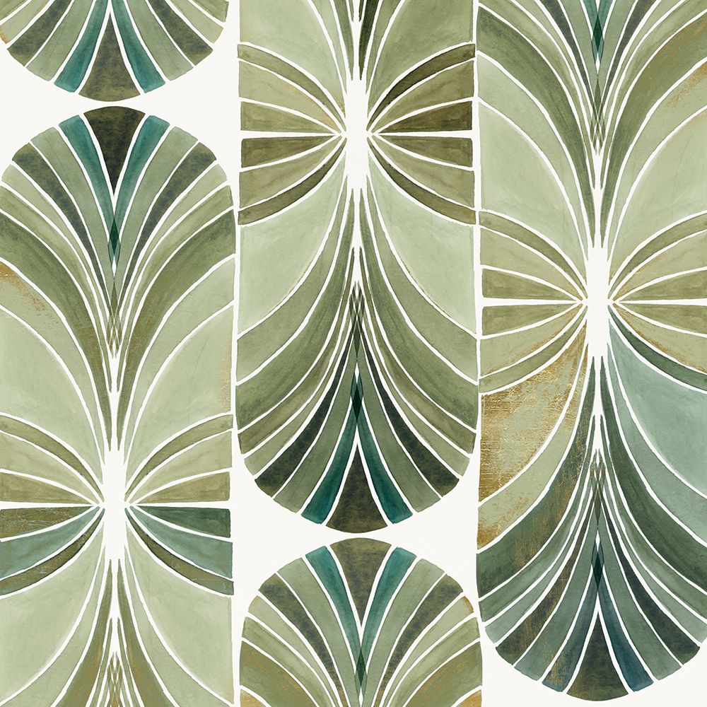 Palm Art Deco I art print by Lily K for $57.95 CAD