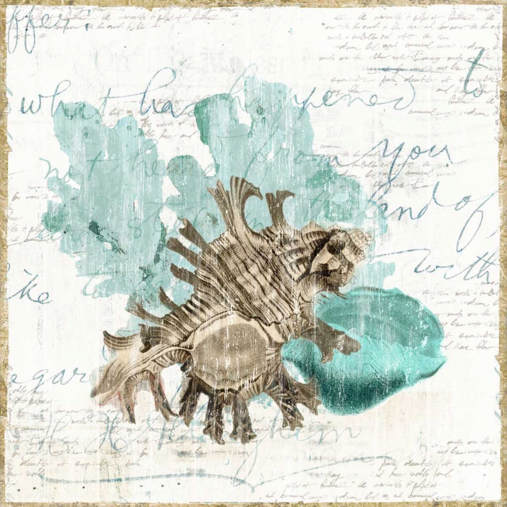 Shell Letter I art print by Maya Woods for $57.95 CAD