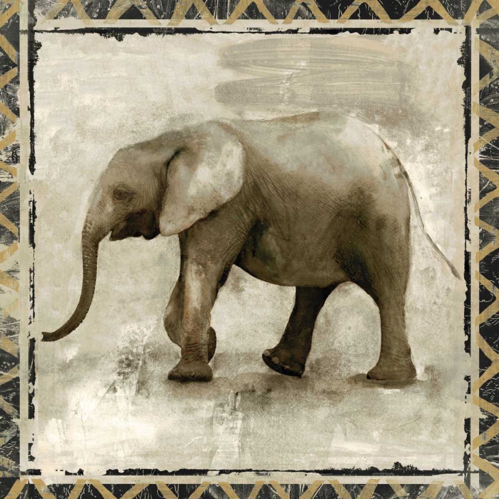 Happy Elephant art print by Michelle Woodey for $57.95 CAD