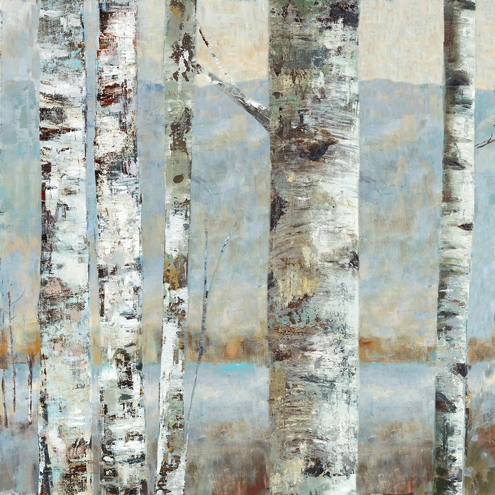 Winter Birch II art print by Maya Woods for $57.95 CAD
