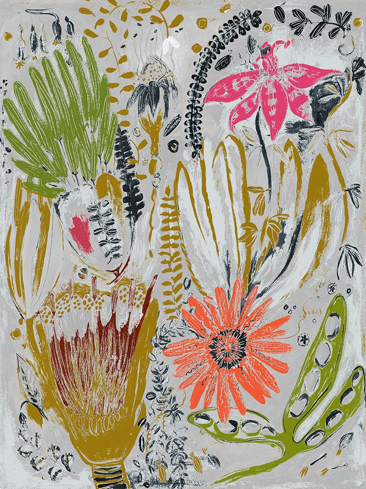 Tropical Blooms I  art print by Maya Woods for $57.95 CAD