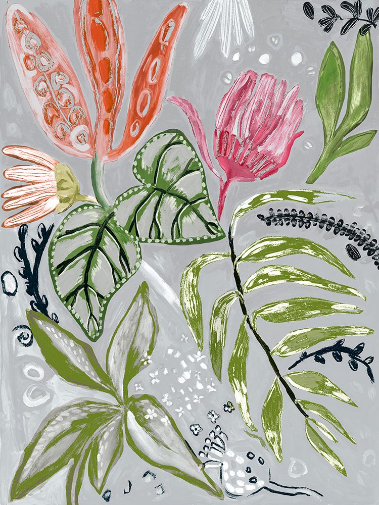 Tropical Blooms II art print by Maya Woods for $57.95 CAD