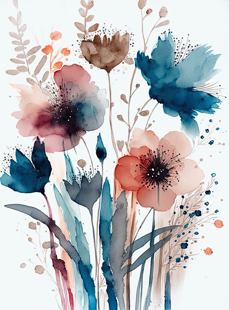 A Wildflower Meadow Bouquet II art print by Andrea Haase for $57.95 CAD