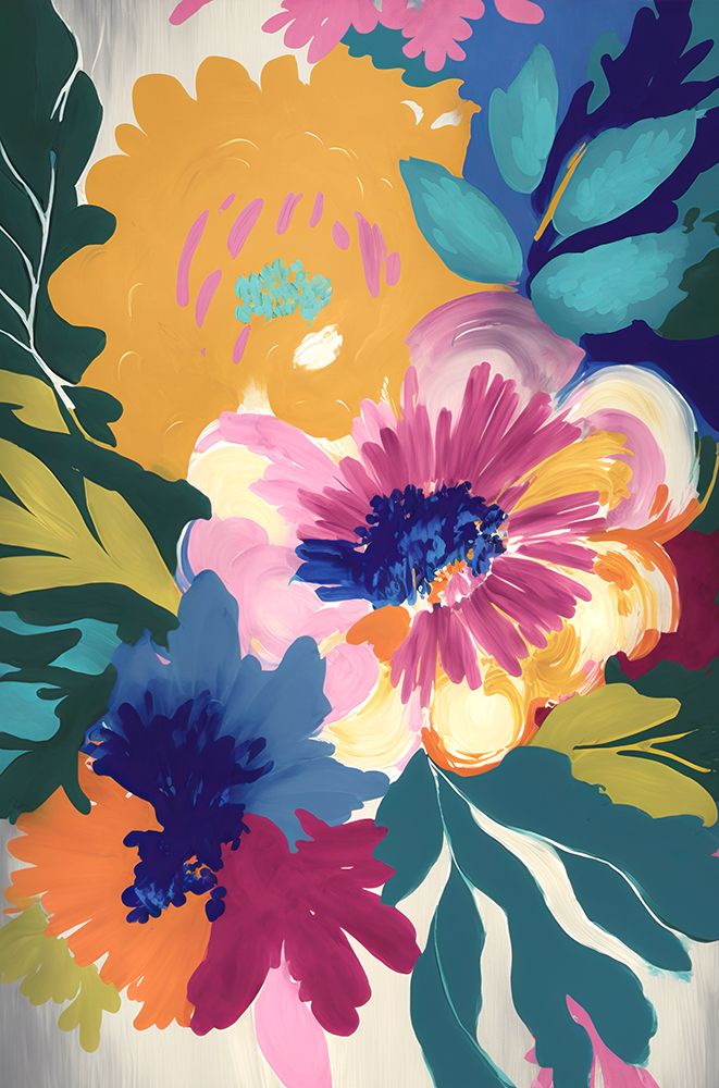 Floral Summer Vibe II art print by Andrea Haase for $57.95 CAD