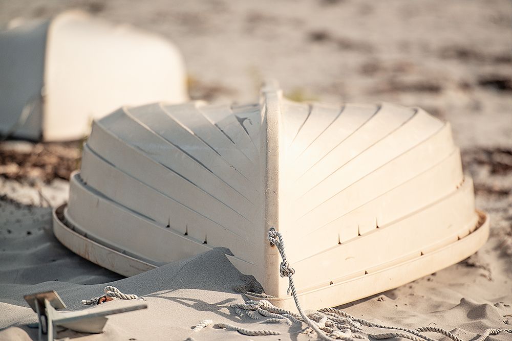 White Boat art print by Mann Sperry for $57.95 CAD