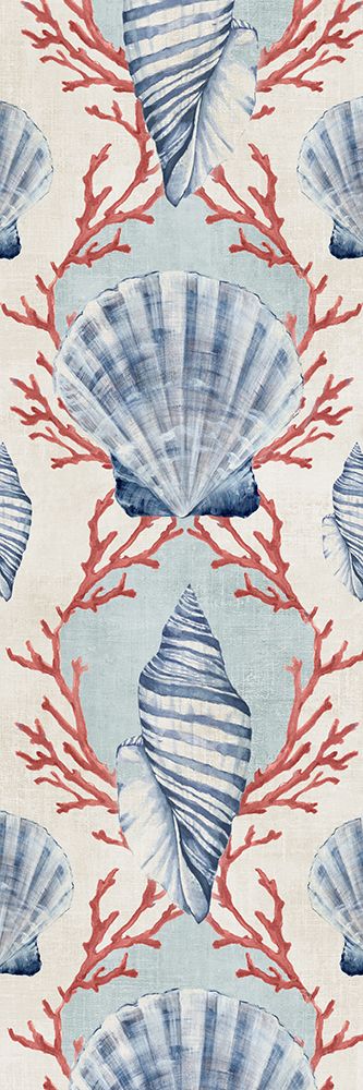 Damask Coral II art print by Eli Jones for $57.95 CAD