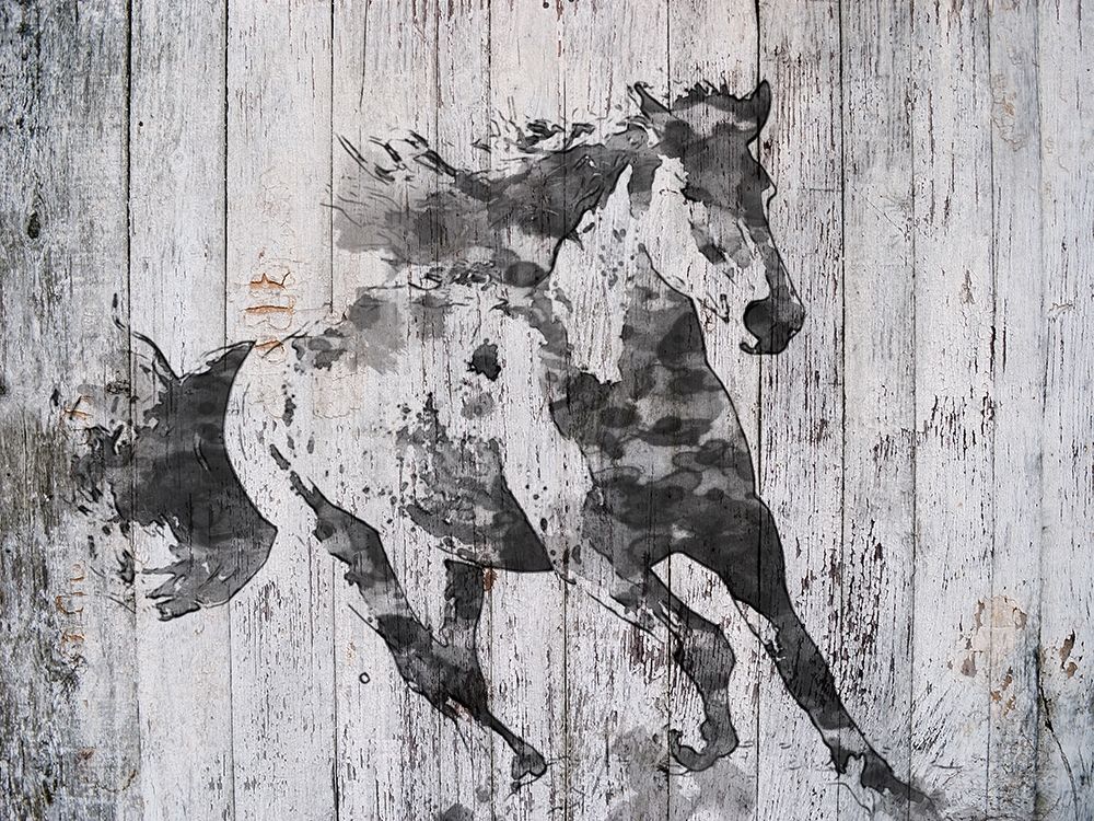 Running Black Horse art print by Irena Orlov for $57.95 CAD