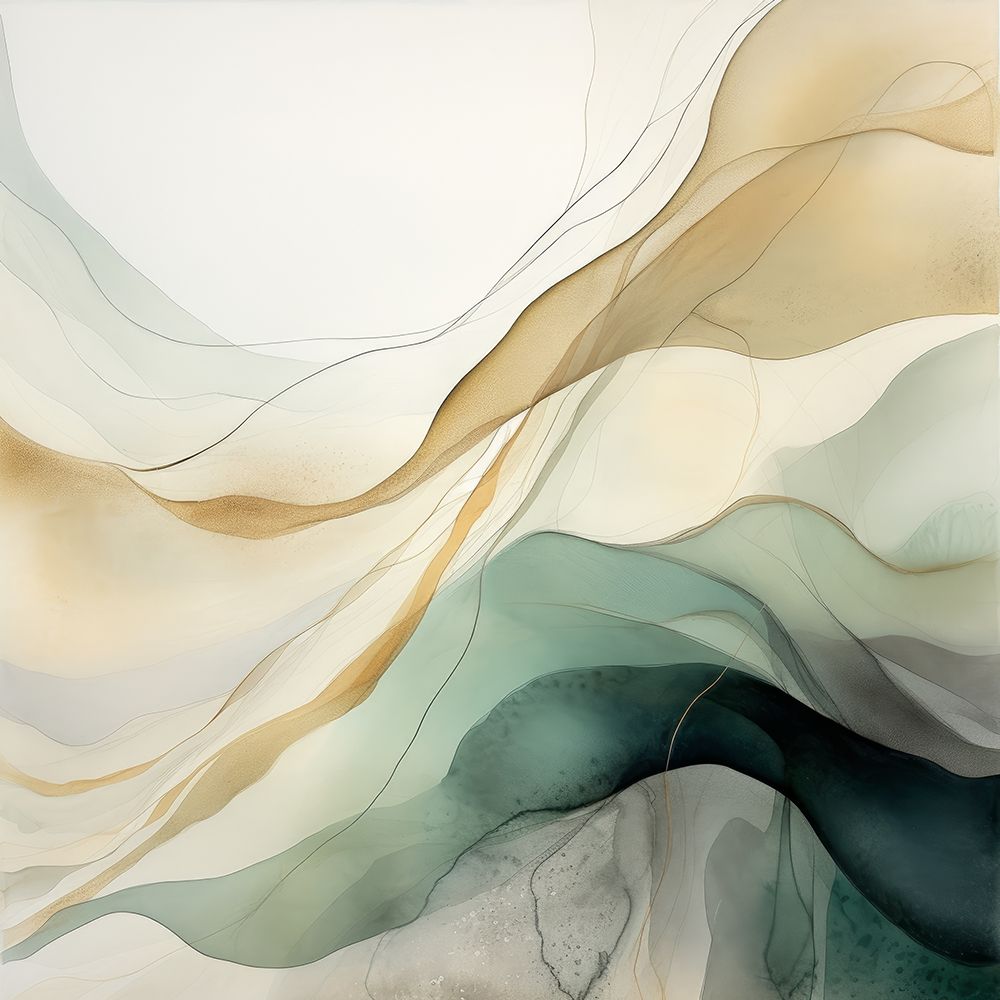 Abstract Green Splash I art print by Irena Orlov for $57.95 CAD