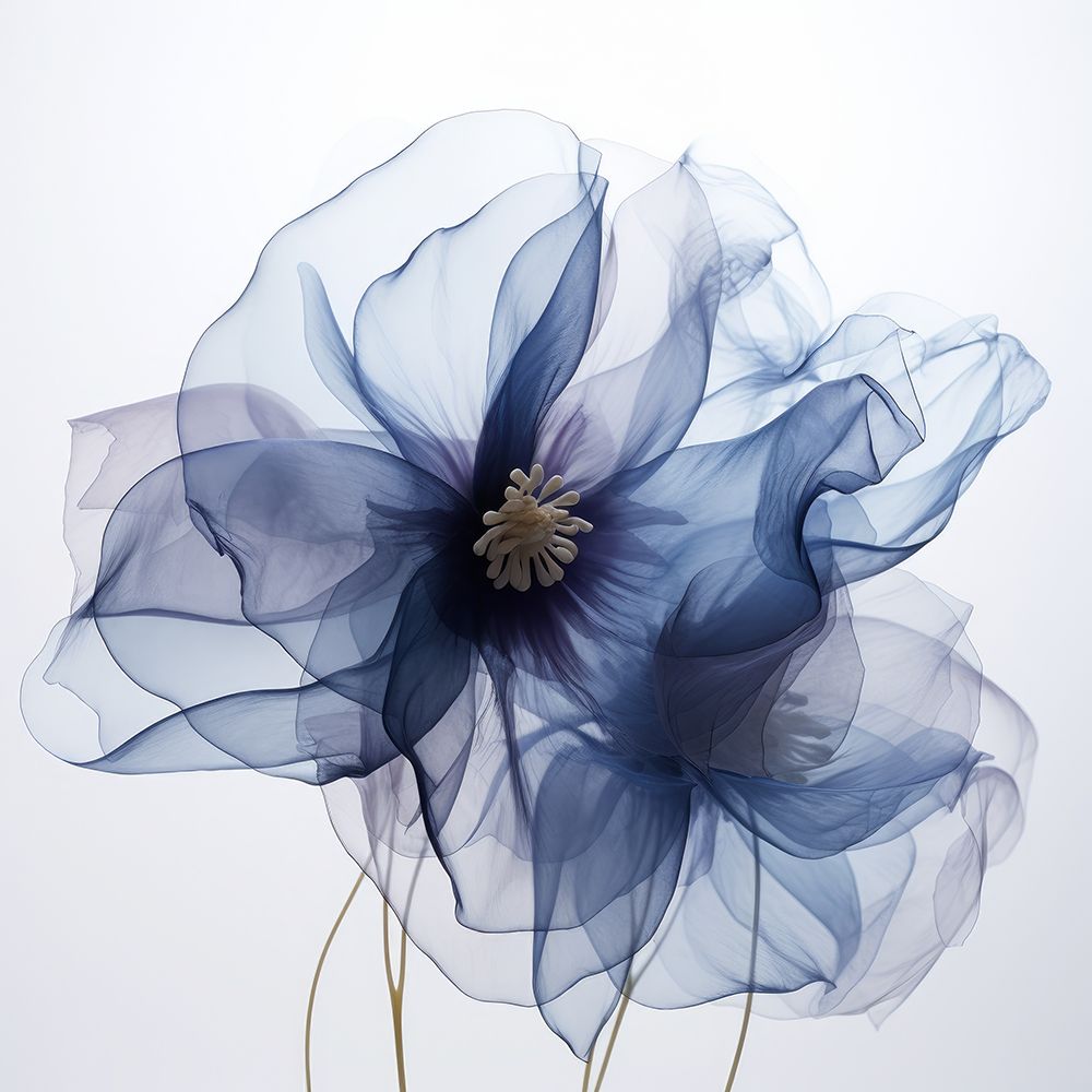 Translucent Blue Poppy Flowers II art print by Irena Orlov for $57.95 CAD