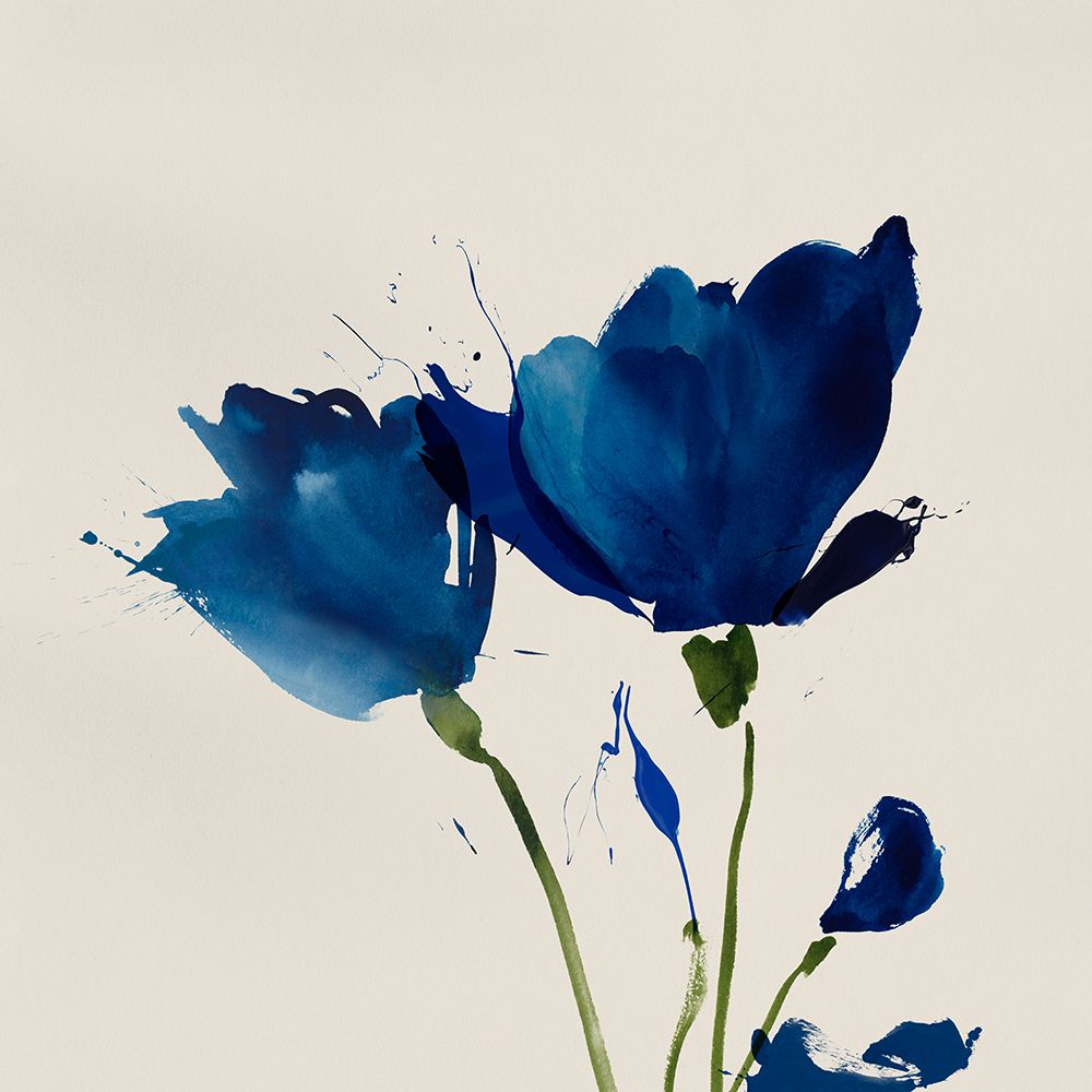 Blooming Blue Valentine I  art print by Sozi for $57.95 CAD