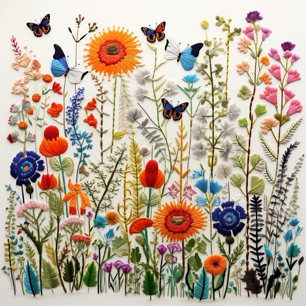 Wild Flower Patch I art print by Roozbeh for $57.95 CAD