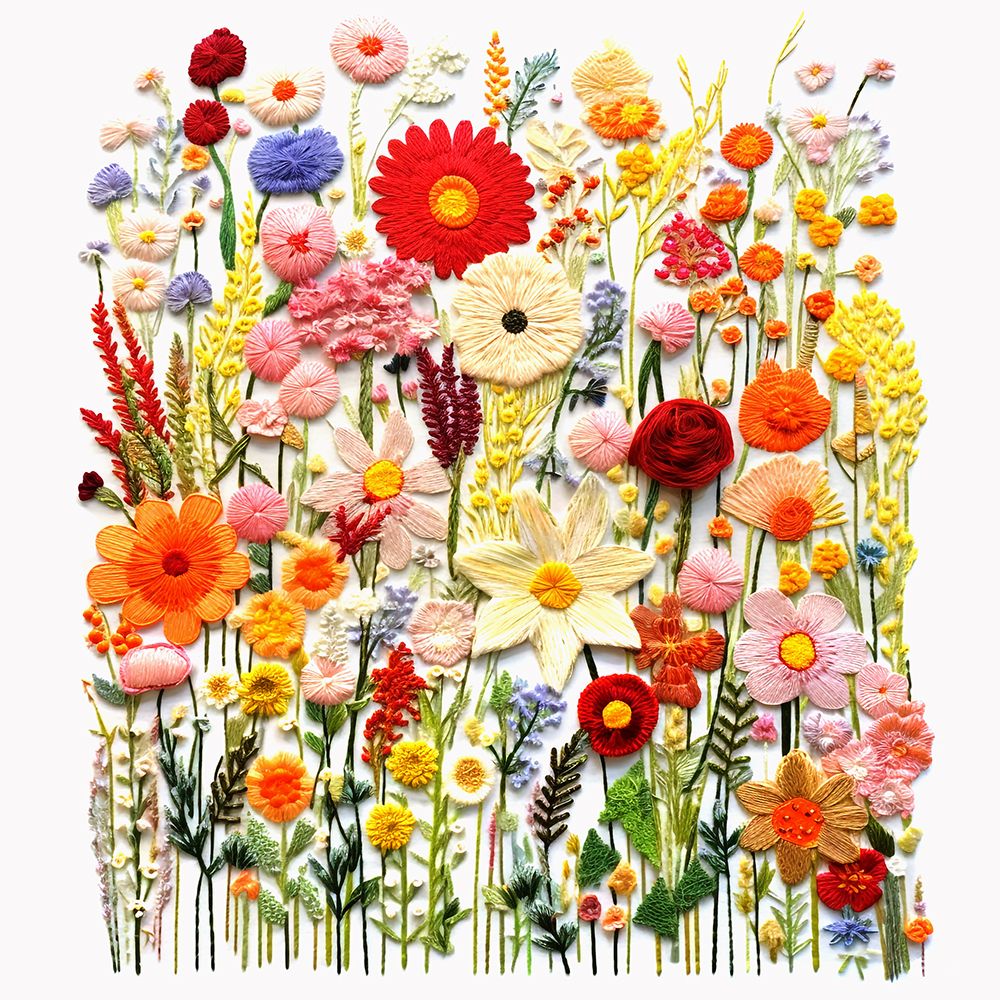 Wild Flower Patch III art print by Roozbeh for $57.95 CAD