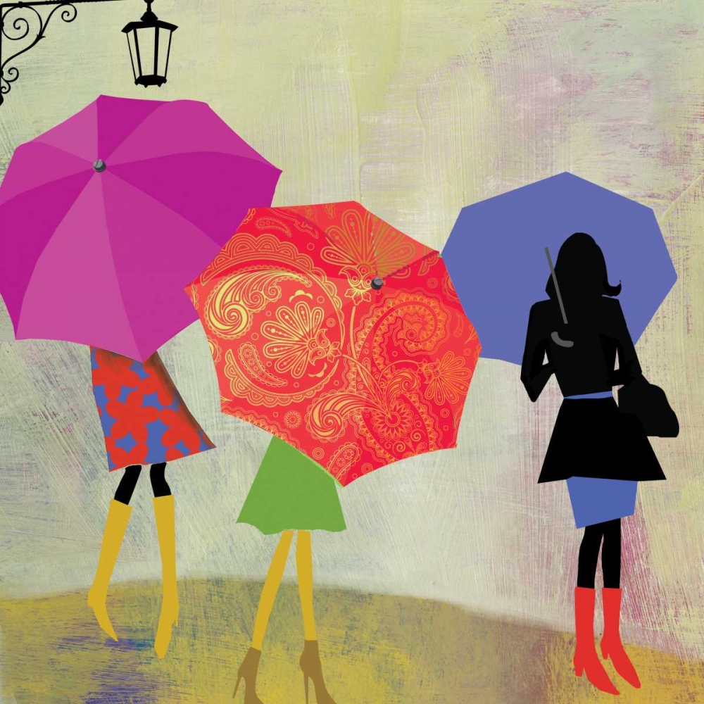 Umbrella Girls art print by PI Studio for $57.95 CAD