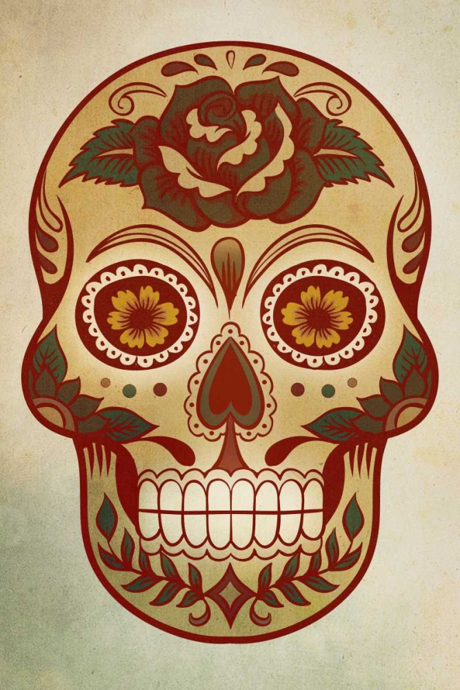 Day of the Dead Skull I art print by PI Studio for $57.95 CAD