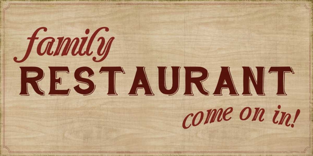 Family Restaurant art print by PI Studio for $57.95 CAD