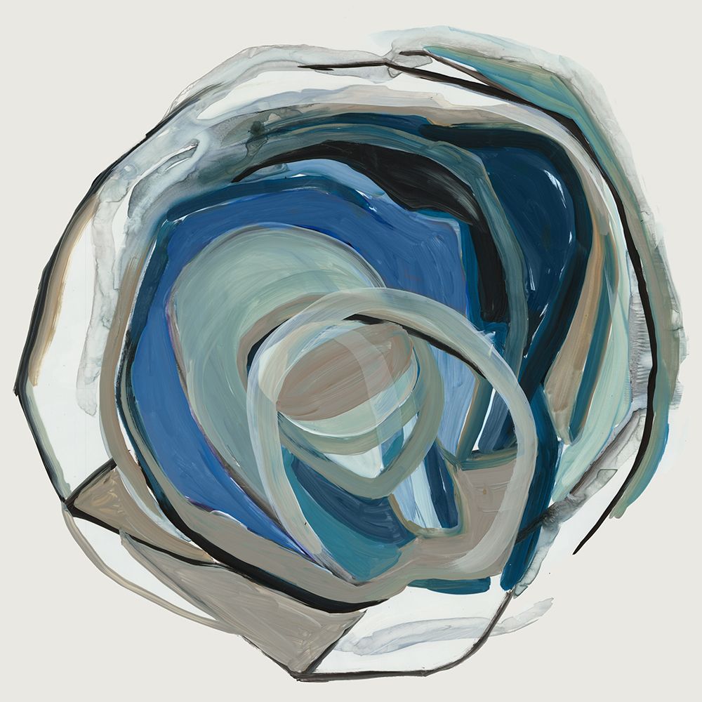 Azure Whirlpool Symmetry II art print by PI Studio for $57.95 CAD