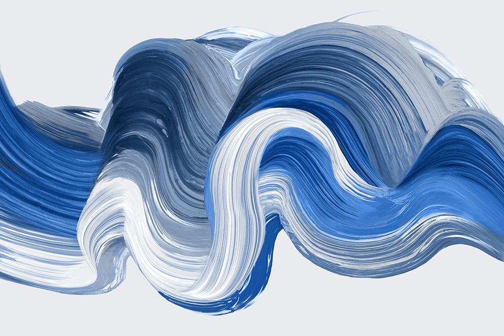 Blue Jewel Brush Strokes art print by PI Studio for $57.95 CAD