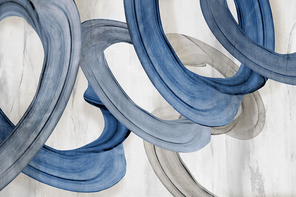 Cobalt Circles in Harmony art print by PI Studio for $57.95 CAD