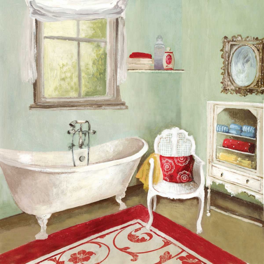 Tranquil Bath I - Mini art print by Allison Pearce for $57.95 CAD