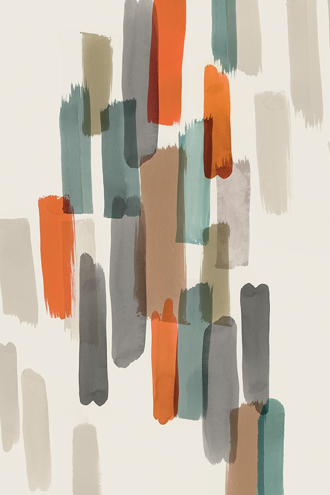 Colourful Brush Strokes II art print by PI Studio for $57.95 CAD