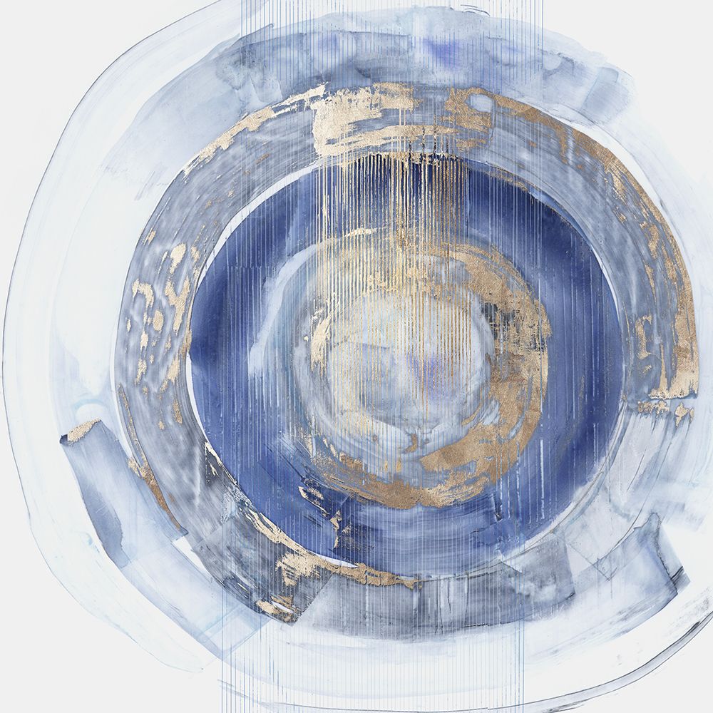 Round Blue Iris art print by PI Studio for $57.95 CAD