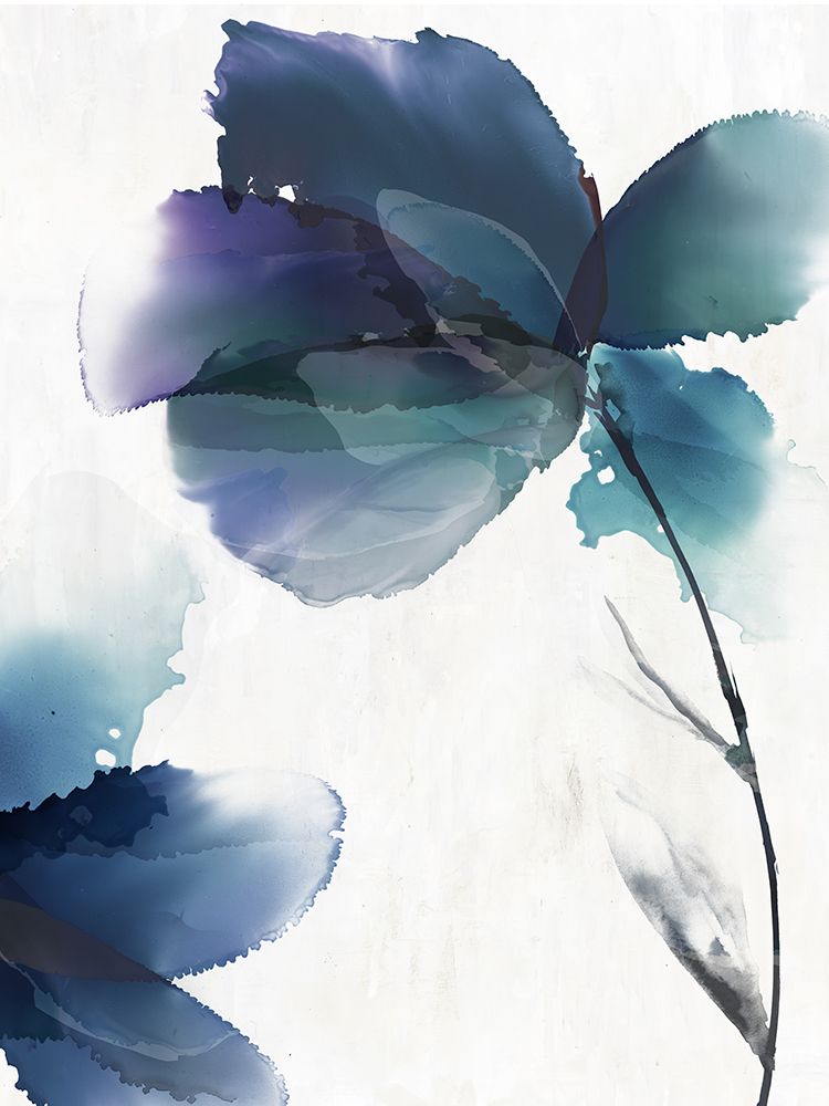 Blue Floral Bloom art print by PI Studio for $57.95 CAD