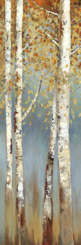 Butterscotch Birch Trees I art print by Allison Pearce for $57.95 CAD