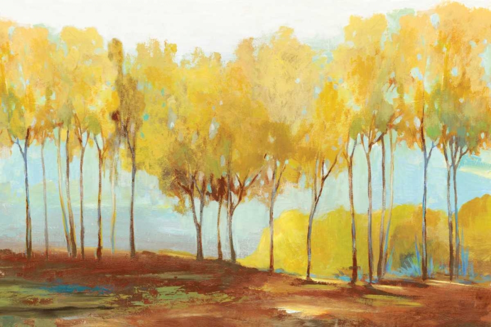 Yellow trees art print by Allison Pearce for $57.95 CAD