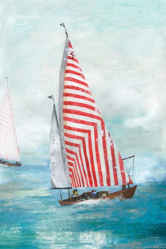 Red sails art print by Allison Pearce for $57.95 CAD