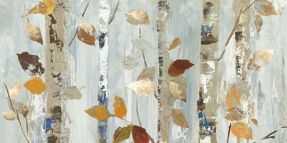 Leaves on Birch art print by Allison Pearce for $57.95 CAD
