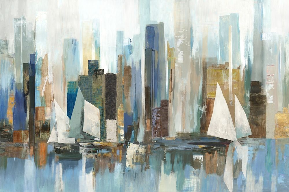 Boats by the Shoreline art print by Allison Pearce for $57.95 CAD