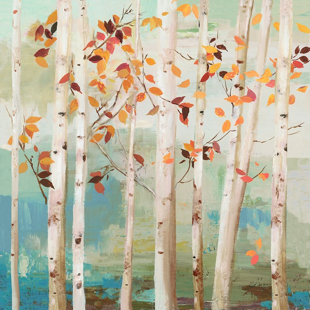 Fall Birch Trees  art print by Allison Pearce for $57.95 CAD