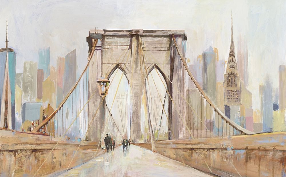 Brooklyn Bridge Walkway art print by Allison Pearce for $57.95 CAD