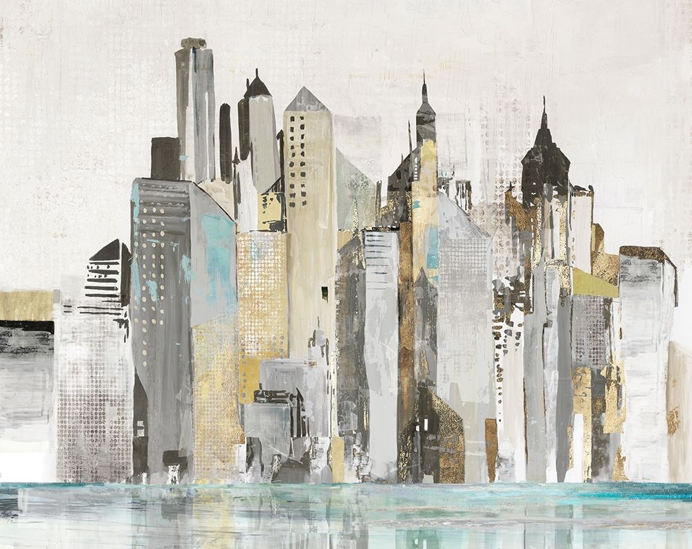Bustling City  art print by Allison Pearce for $57.95 CAD