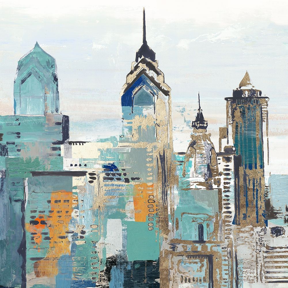 Teal City II art print by Allison Pearce for $57.95 CAD