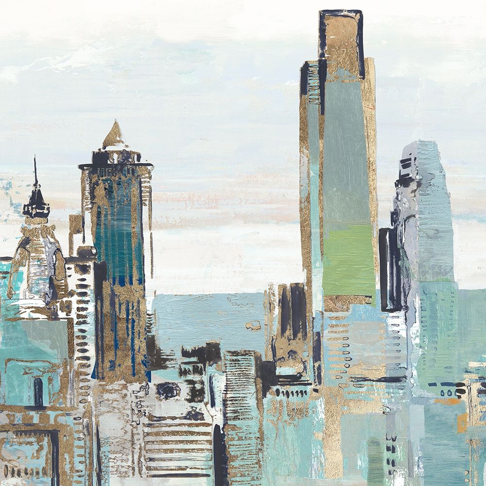Teal City III art print by Allison Pearce for $57.95 CAD