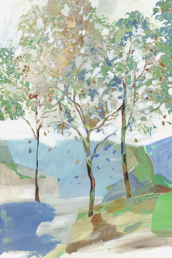 Breezy Landscape II Blue Version art print by Alison Pearce for $57.95 CAD