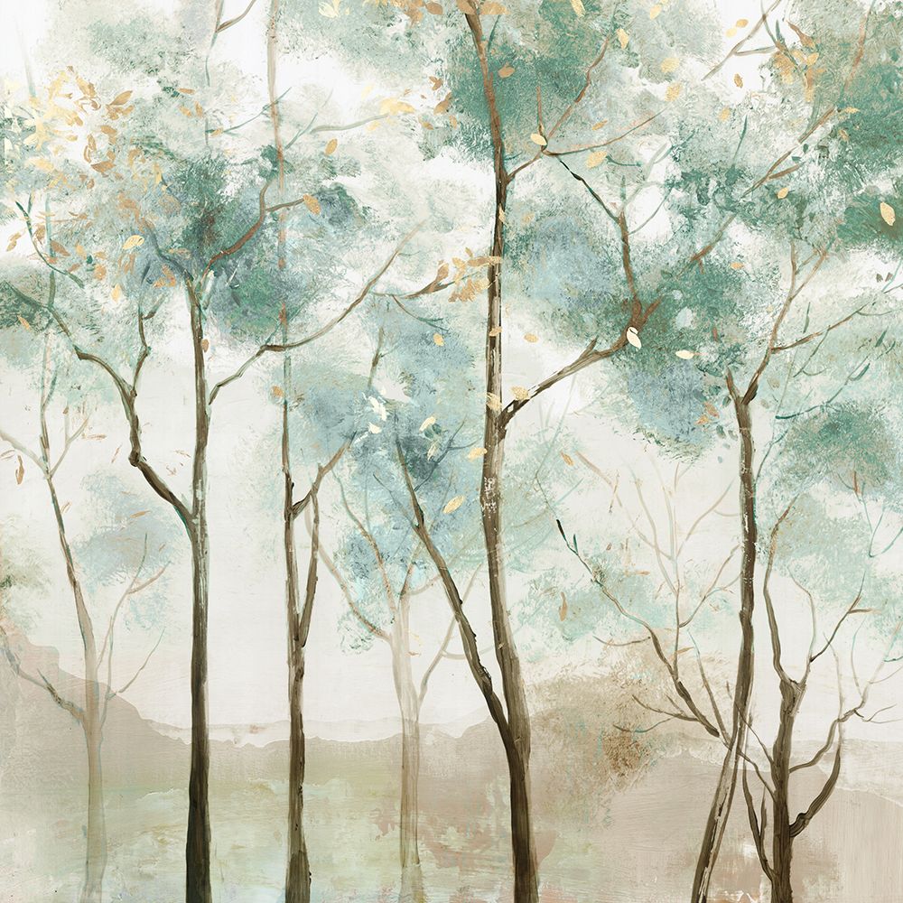 Sunny Green Forest  art print by Allison Pearce for $57.95 CAD